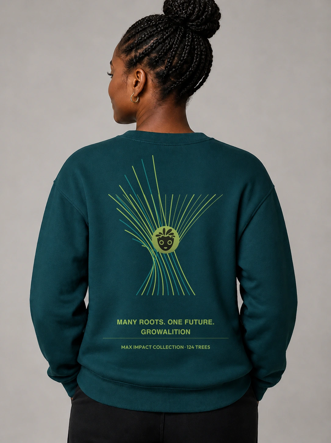 Coalition of Roots Organic Sweatshirt product preview, back view