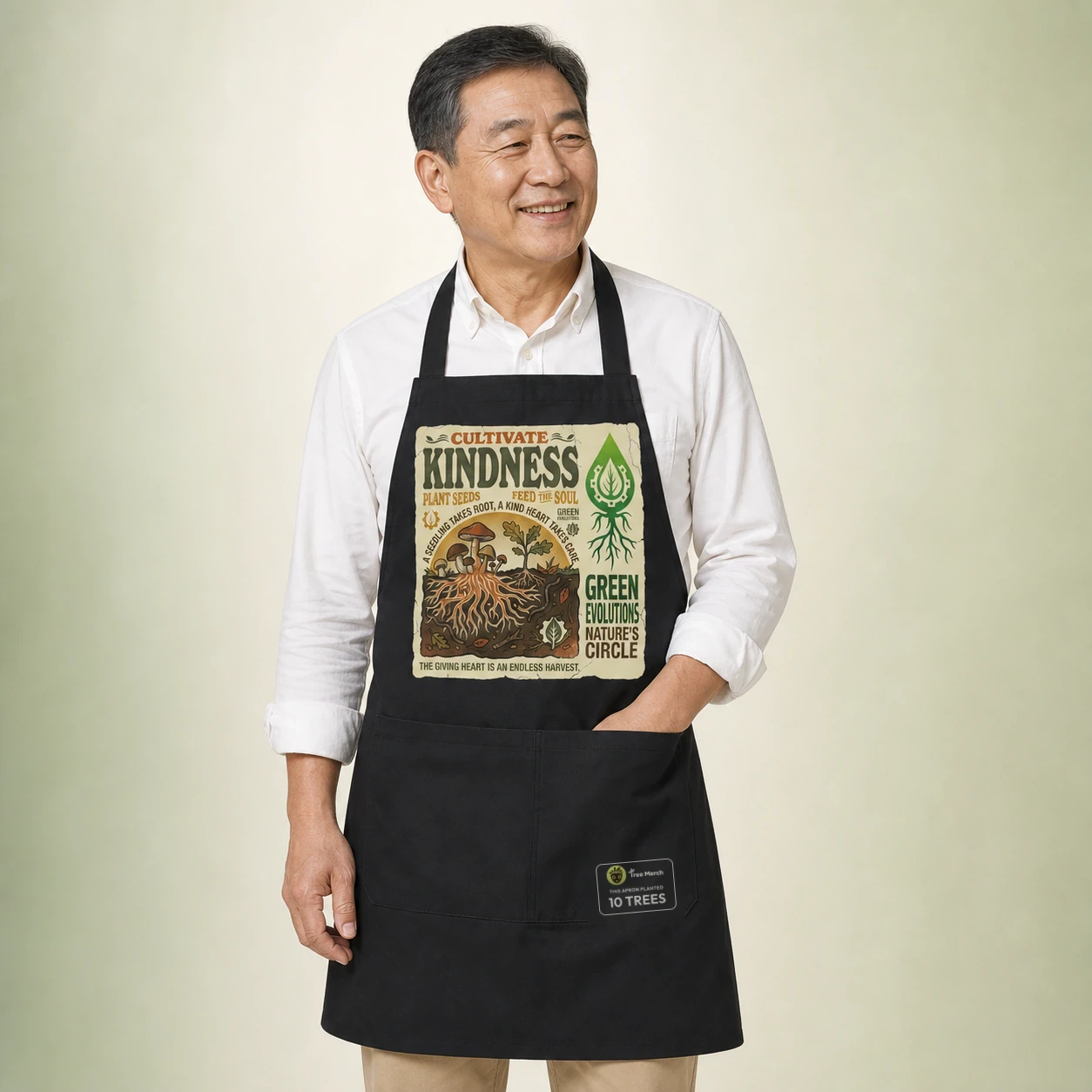 Cultivate kindness kitchen/garden apron product preview
