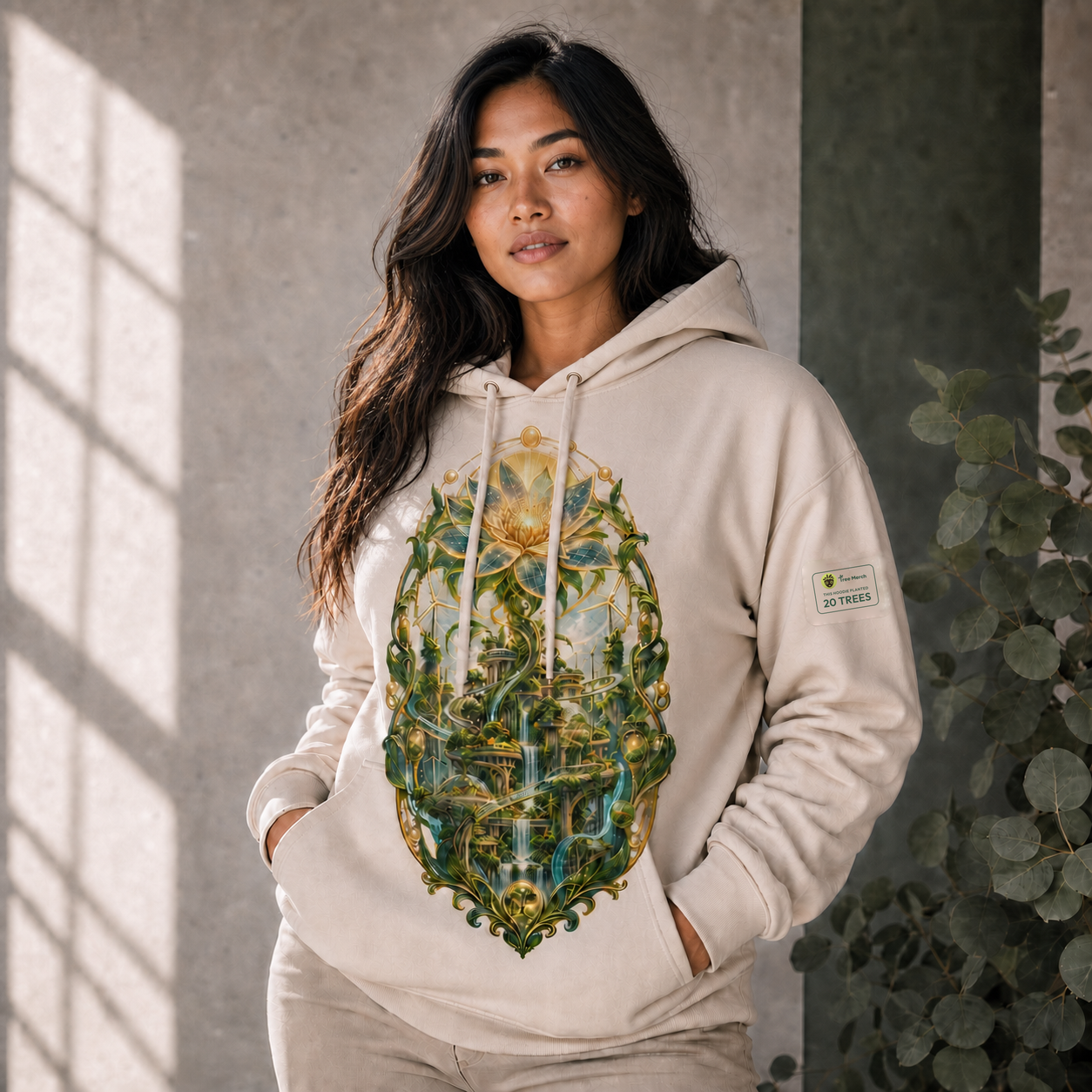 Solar Bloom Eco Hoodie product preview